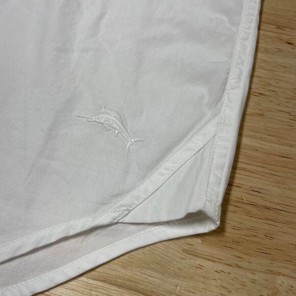 Tommy Bahama NWT Roll Tab Poplin Button Down Shirt White Size XS *Light Mark - Picture 5 of 11